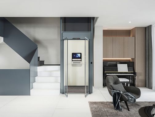 艺术美学和智能科技高饱和融汇的家用电梯——维亚帝别墅电梯